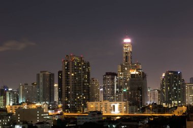 Bangkok skyscrapers at night - Thailand