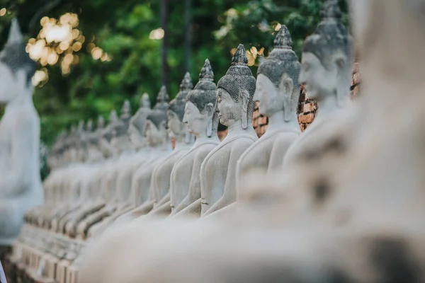 Wat Yai Chaimongkol Buddhist Temple Asahna Bucha Day — Stock Photo, Image