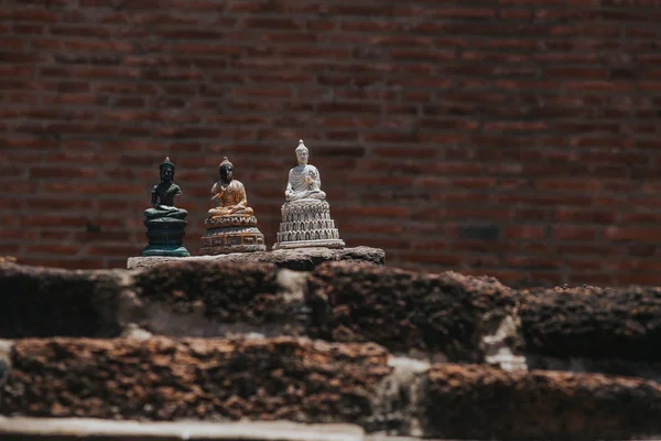 Amazing Details Wat Maha Temple Ruins — Stock Photo, Image