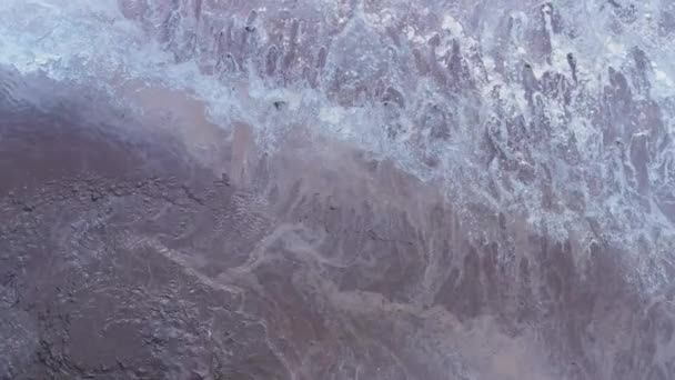 Vídeo Abstracto Agua Fangosa Fluyendo Concepto Inundación Calentamiento Global — Vídeo de stock