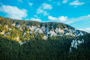 Piatra Craiului seen from a drone.