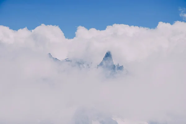 Mont blanc, chamonix a francia Alpok. Franciaország. — Stock Fotó