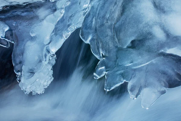 Melting Ice River Spring Coming — Stock Photo, Image