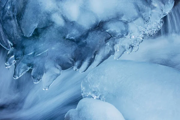 Melting Ice River Spring Coming — Stock Photo, Image