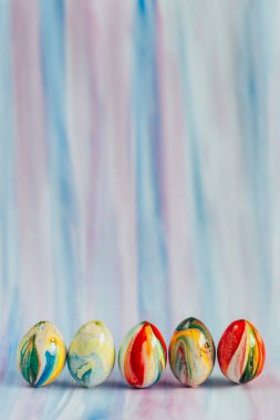 Süslü güzel Paskalya arkaplanı. Bahar ve Paskalya temalı resim. 