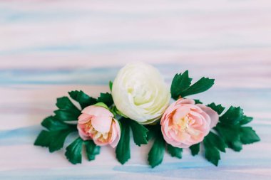 Süslü güzel Paskalya arkaplanı. Bahar ve Paskalya temalı resim. 