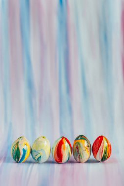 Süslü güzel Paskalya arkaplanı. Bahar ve Paskalya temalı resim. 