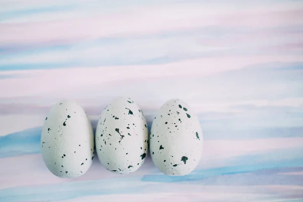 Hermoso Fondo Pascua Con Decoraciones Imagen Temática Primavera Pascua — Foto de Stock