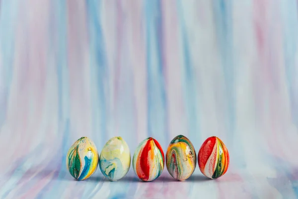 Hermoso Fondo Pascua Con Decoraciones Imagen Temática Primavera Pascua — Foto de Stock