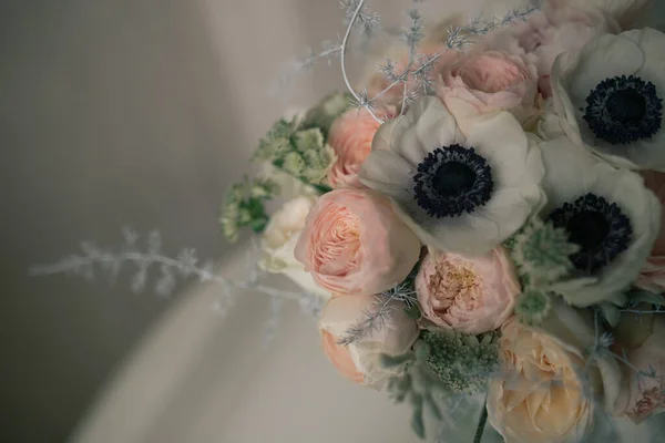 Hermoso Fondo Flores Primavera Temporada Bodas Arte Floral Para Eventos — Foto de Stock