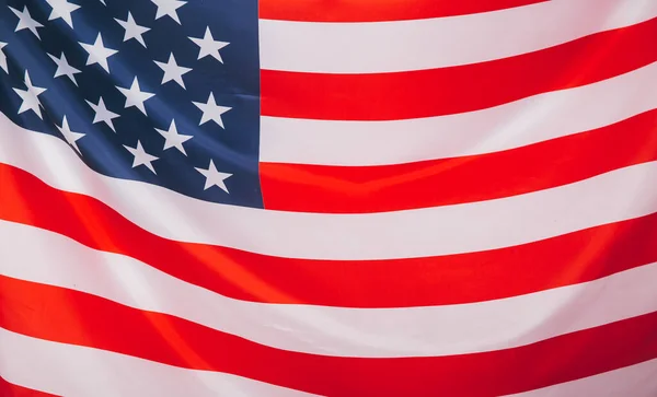 Close American Flag White Background — Stock Photo, Image