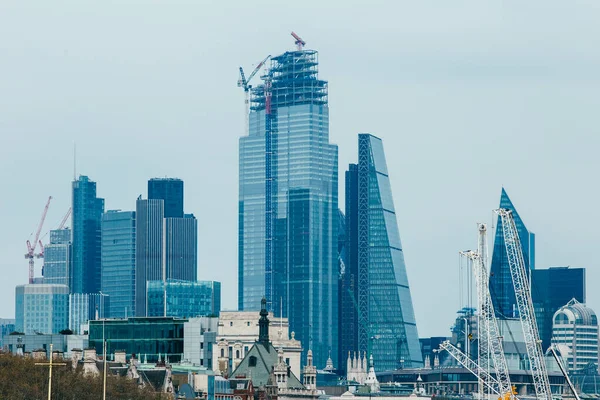 Londres Reino Unido April 2019 Vista Panorámica Del Distrito Bancario — Foto de Stock
