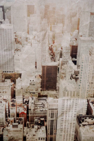 上から見たぼやけた高層ビルのバナー 創造的なデザインの背景 — ストック写真