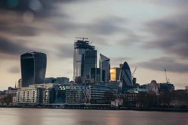 London Reino Unido April 2019 Vista Panorâmica Distrito Bancário Centro — Fotografia de Stock