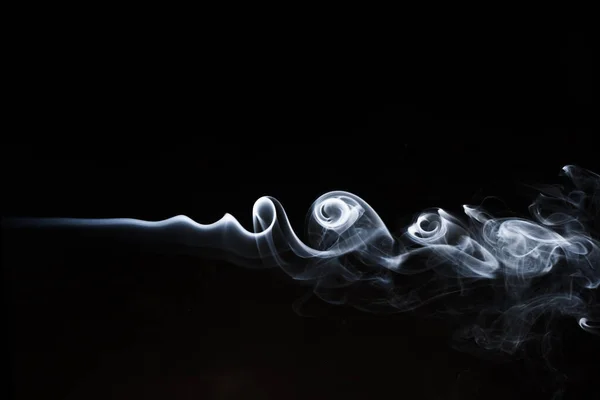 Absztrakt Füst Fekete Háttér Minták — Stock Fotó
