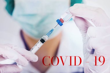 Covid-19 konsept görüntüsü. Salgın hastalıklar.  