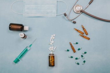 Covid-19 konsept görüntüsü. Salgın hastalıklar.  