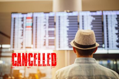 Coronavirüs salgını nedeniyle uçuşlar iptal edildi. Yasak uçaklar ile seyahat.