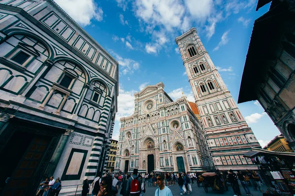 Florencia Toscana Italia Septiembre 2017 Turistas Identificados Visitan Cattedrale Santa — Foto de Stock