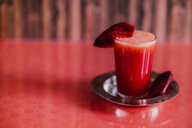 Taze pancar kökü sallaması yakın plan görüntüsü