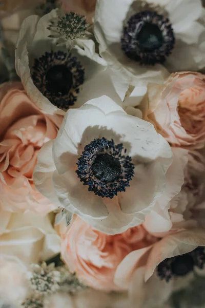 Hermoso Fondo Flores Primavera Temporada Bodas Arte Floral Para Eventos —  Fotos de Stock