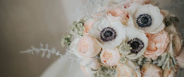 Hermoso Fondo Flores Primavera Temporada Bodas Arte Floral Para Eventos — Foto de Stock