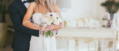 beautiful vintage style wedding bouquet clipart