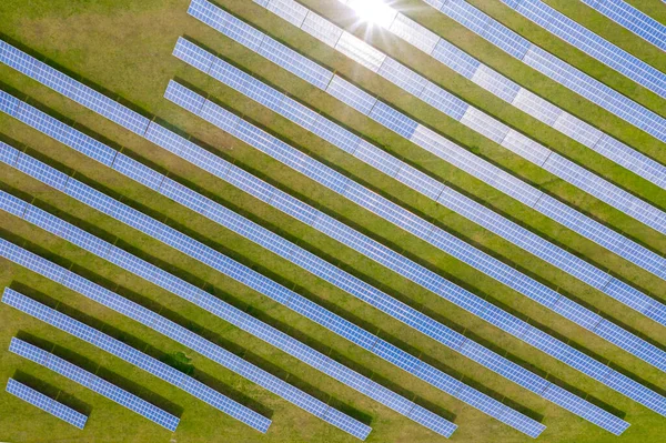 Conservação Ambiental Ecológica Painéis Solares Fotovoltaicos — Fotografia de Stock