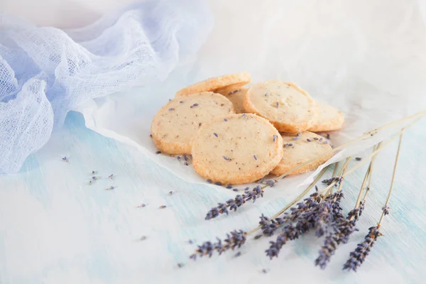 Aromatic lavender cookies. French cuisine, handmade