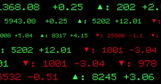 Exibição Mostra Bolsa Valores Animação — Vídeo de Stock