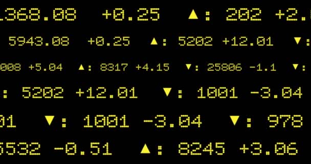 Exibição Mostra Bolsa Valores Animação — Vídeo de Stock