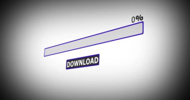 Pc ekranı İnternet indirme süreci çubuğu