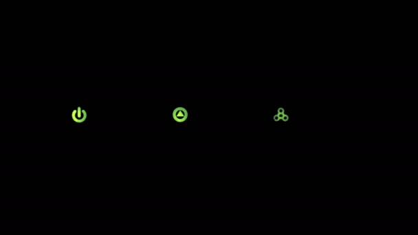 Internet Wifi Router Lights Blinking Black Background — Stock Video