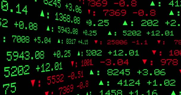Dispaly Van Stock Exchange Showcase Animatie Nyse Wereldwijde Markt — Stockvideo
