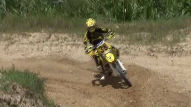 Motocross Versenyző Extrém Sportverseny — Stock videók