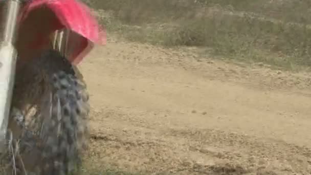 Corredor Motocross Competición Deportiva Extrema — Vídeo de stock