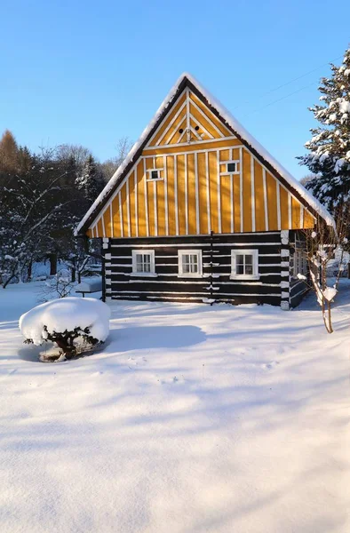 Beau chalet en bois — Photo