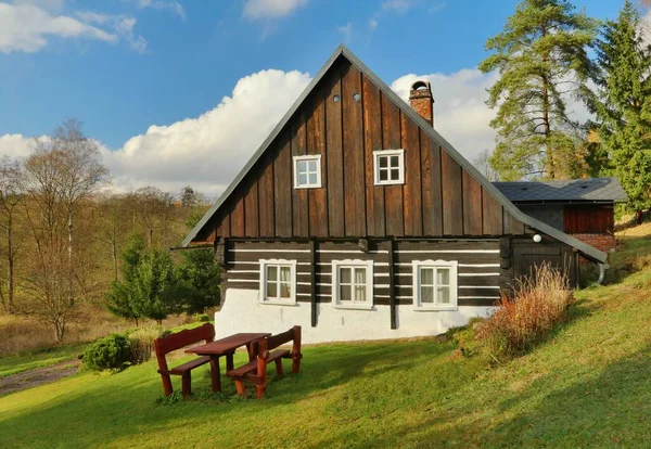 Traditional Wooden Cottage Czech Republic — Stock Photo, Image