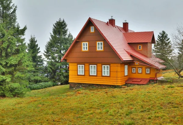 Traditionelle Holzhütte Der Tschechischen Republik — Stockfoto