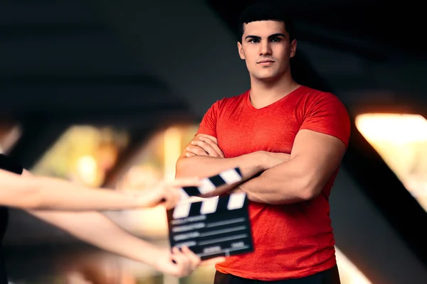 Fitness Male Model Ready For a Shoot — Stock Photo, Image