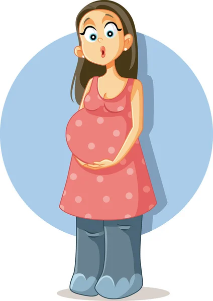 Pregnant Woman Swollen Elephant Feet — Stock Vector