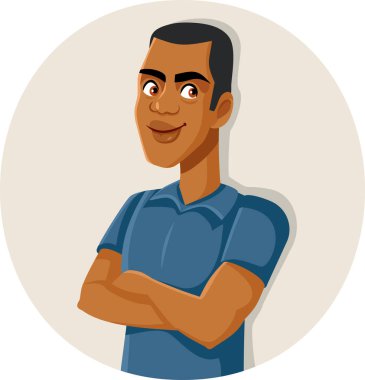 Çapraz Kollu Yakışıklı Erkek Avatar