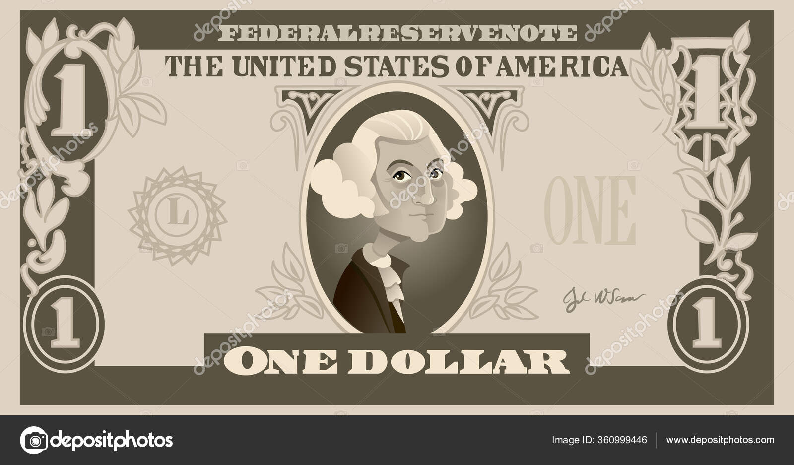 ᐈ George Washington To Color Stock Images Royalty Free George Washington Dollar Download On Depositphotos