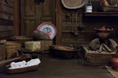 Thaila geleneksel vintage retro tarzı mutfak mutfak eşyaları