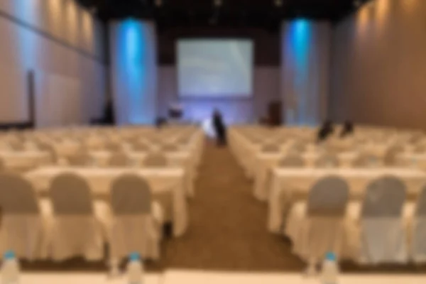 blurred background of conference seminar meeting at the conventi