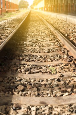 Demiryolu parça tren istasyonunda