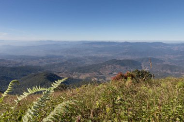 dağ manzarası, Kew Mae Pan doğa iz (Doi Inthanon Nat