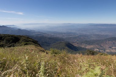 dağ manzarası, Kew Mae Pan doğa iz (Doi Inthanon Nat