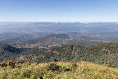 dağ manzarası, Kew Mae Pan doğa iz (Doi Inthanon Nat