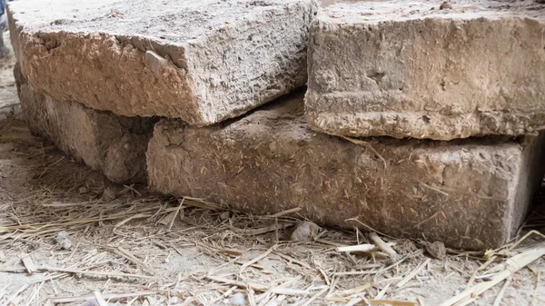 Tijolo para buidling Earthen House — Fotografia de Stock